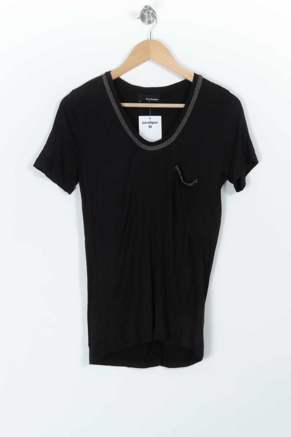 Tee-shirt Noir - Taille S/36 de la marque The Kooples | PARAD99447 - Vendu par Paradigme - Image 2