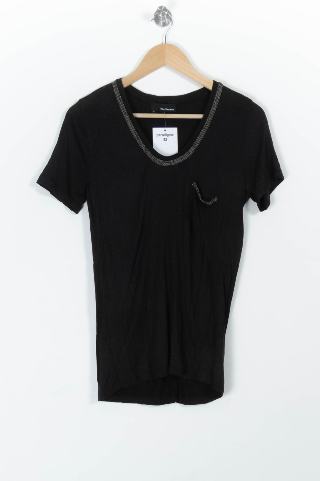 Tee-shirt Noir - Taille S/36 de la marque The Kooples | PARAD99447 - Vendu par Paradigme - Image 2