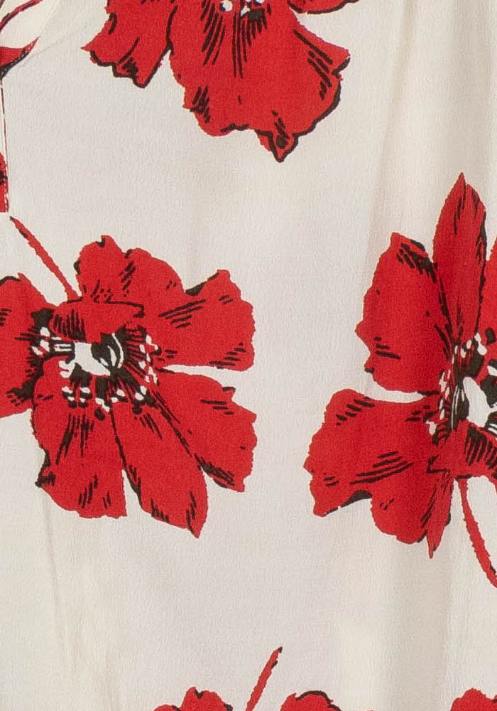 Blouse Écrue et Rouge - Taille XS/34 de la marque ba&sh | PARAD99449 - Vendu par Paradigme - Image 3