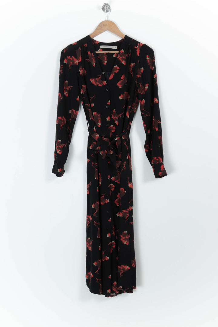 Robe Longue Noire et Rouge - Taille S/36 de la marque La Fée Maraboutée | PARAD99450 - Vendu par Paradigme - Image 2