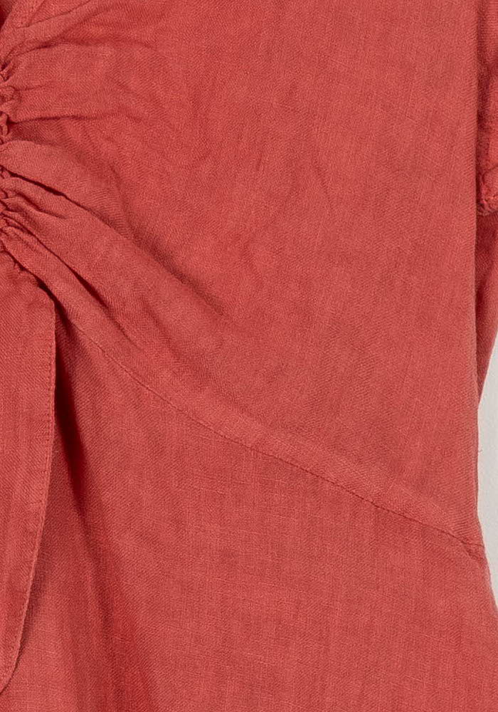 Robe Longue Rouge - Taille L/40 de la marque La Fée Maraboutée | PARAD99451 - Vendu par Paradigme - Image 3