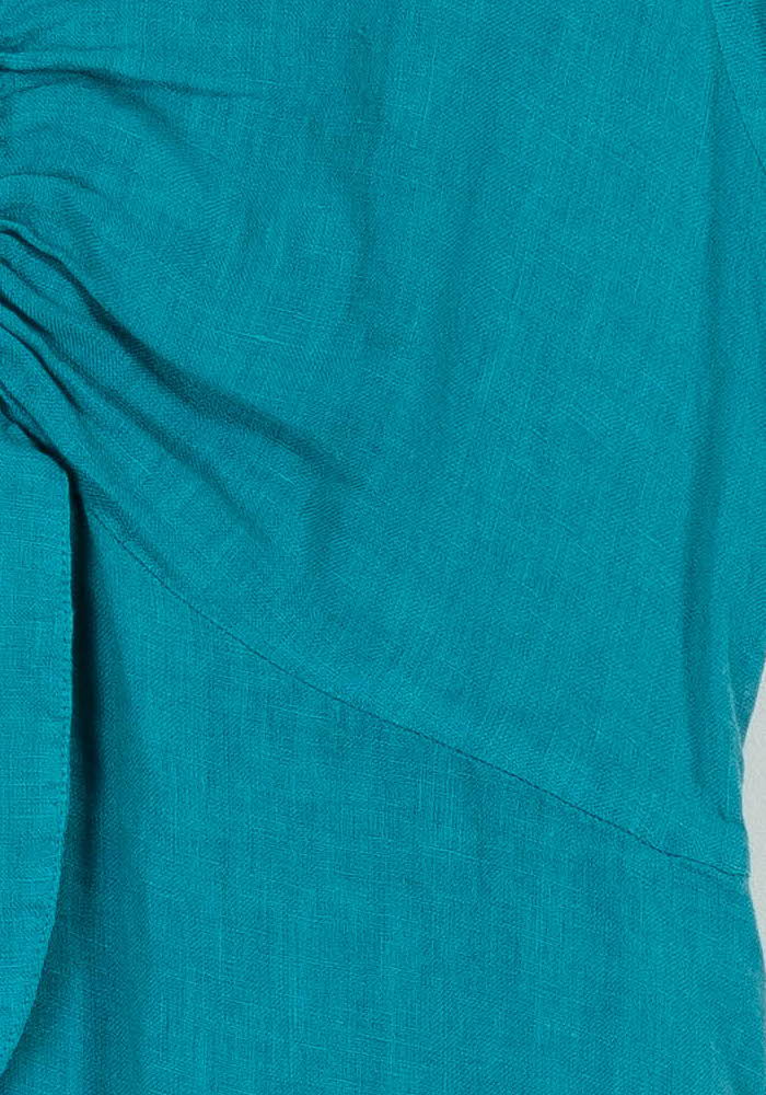 Robe Midi Bleue - Taille L/40 de la marque La Fée Maraboutée | PARAD99452 - Vendu par Paradigme - Image 3