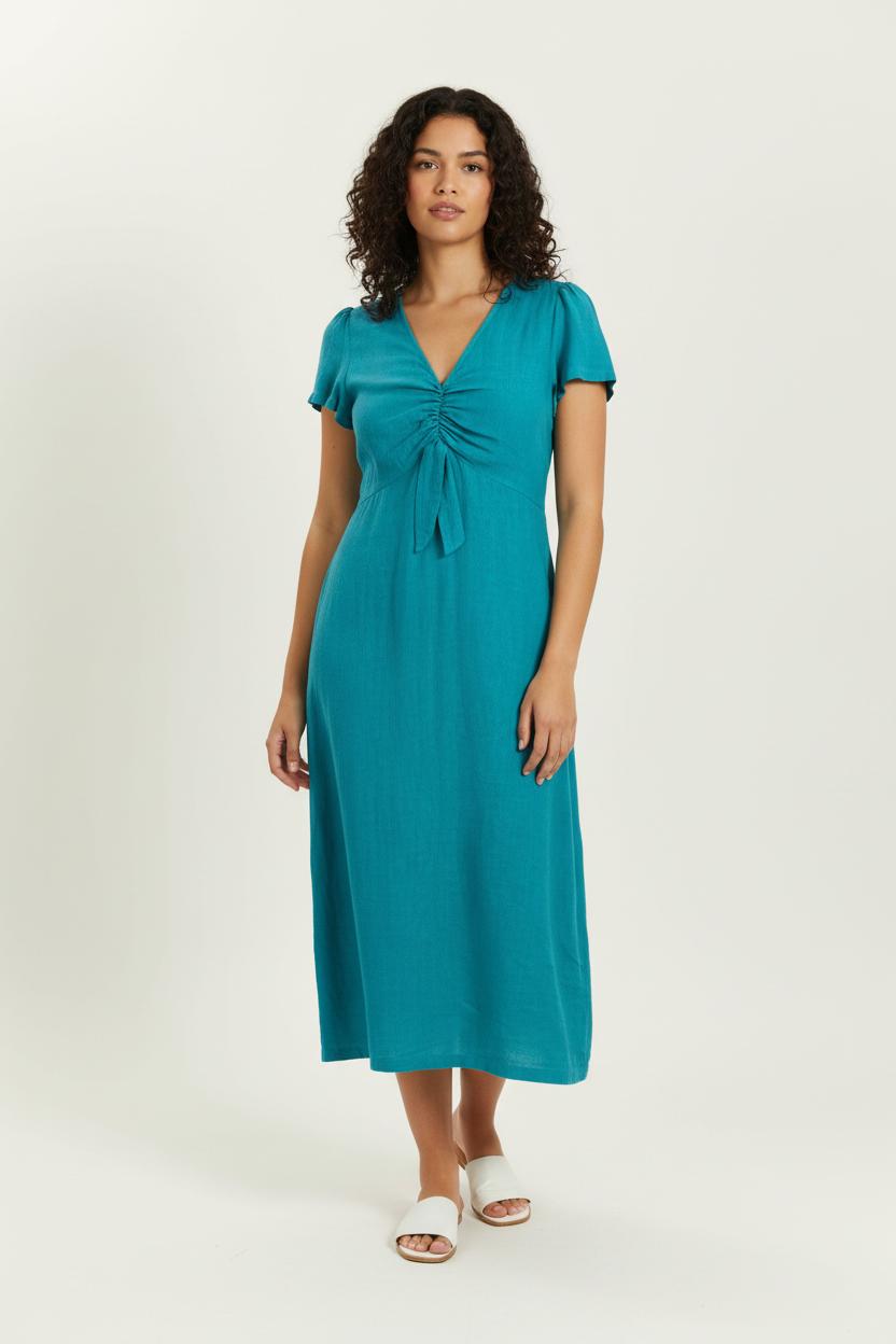Robe Midi Bleue - Taille L/40 de la marque La Fée Maraboutée | PARAD99452 - Vendu par Paradigme - Image 1