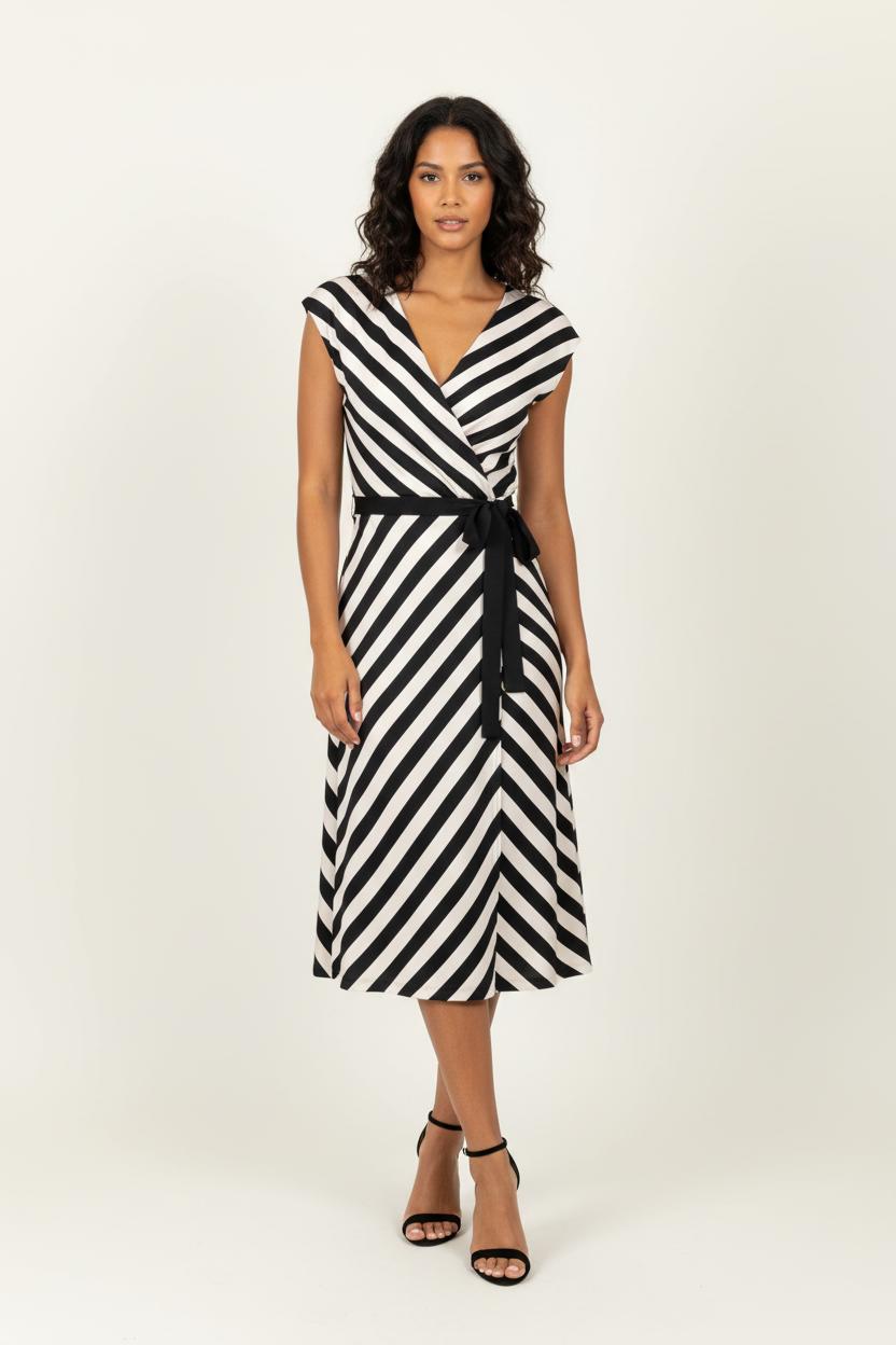 Robe Midi Noire et Blanche - Taille M/38 de la marque Liu Jo | PARAD99453 - Vendu par Paradigme - Image 1