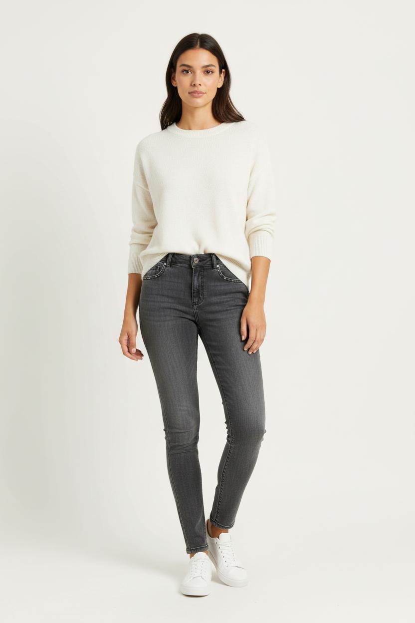Jean Gris - Taille XS/34 de la marque IKKS | PARAD99454 - Vendu par Paradigme - Image 1