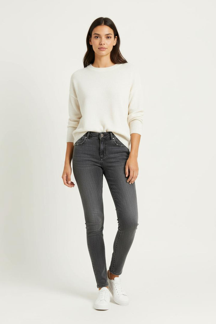 Jean Gris - Taille XS/34 de la marque IKKS | PARAD99454 - Vendu par Paradigme - Image 1