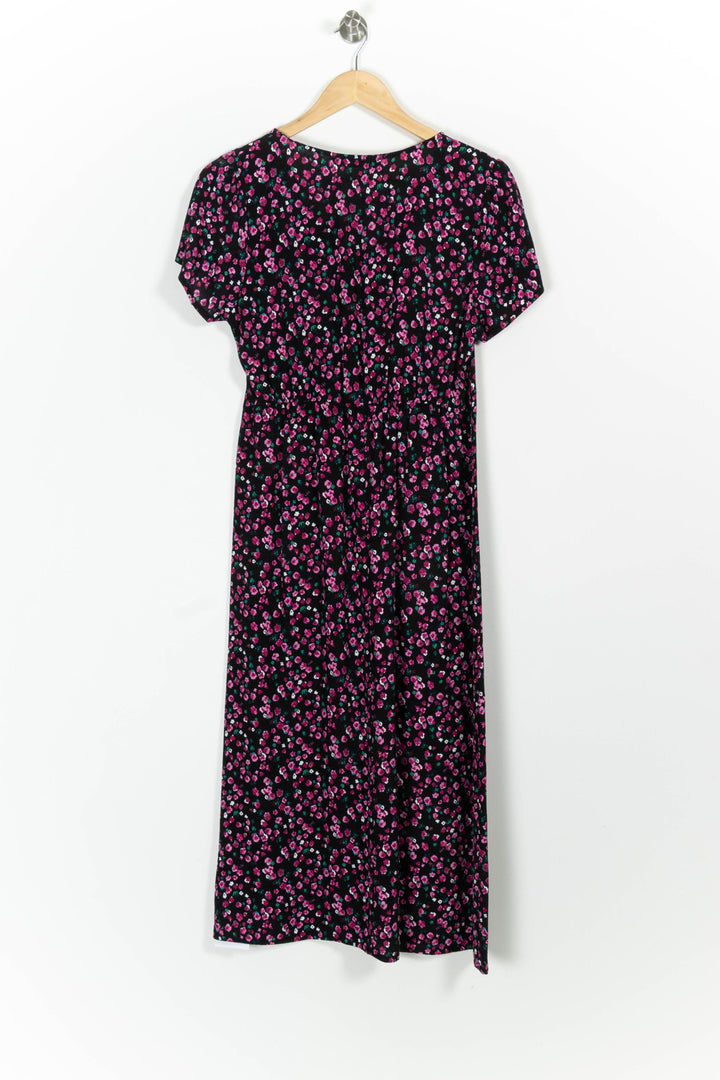 Robe Longue Noire et Rose - Taille L/40 de la marque La Fée Maraboutée | PARAD99457 - Vendu par Paradigme - Image 4