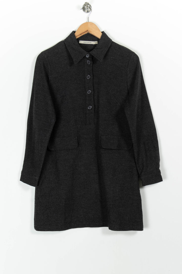 Robe Chemise Grise - Taille M/38 de la marque La Fée Maraboutée | PARAD99459 - Vendu par Paradigme - Image 2