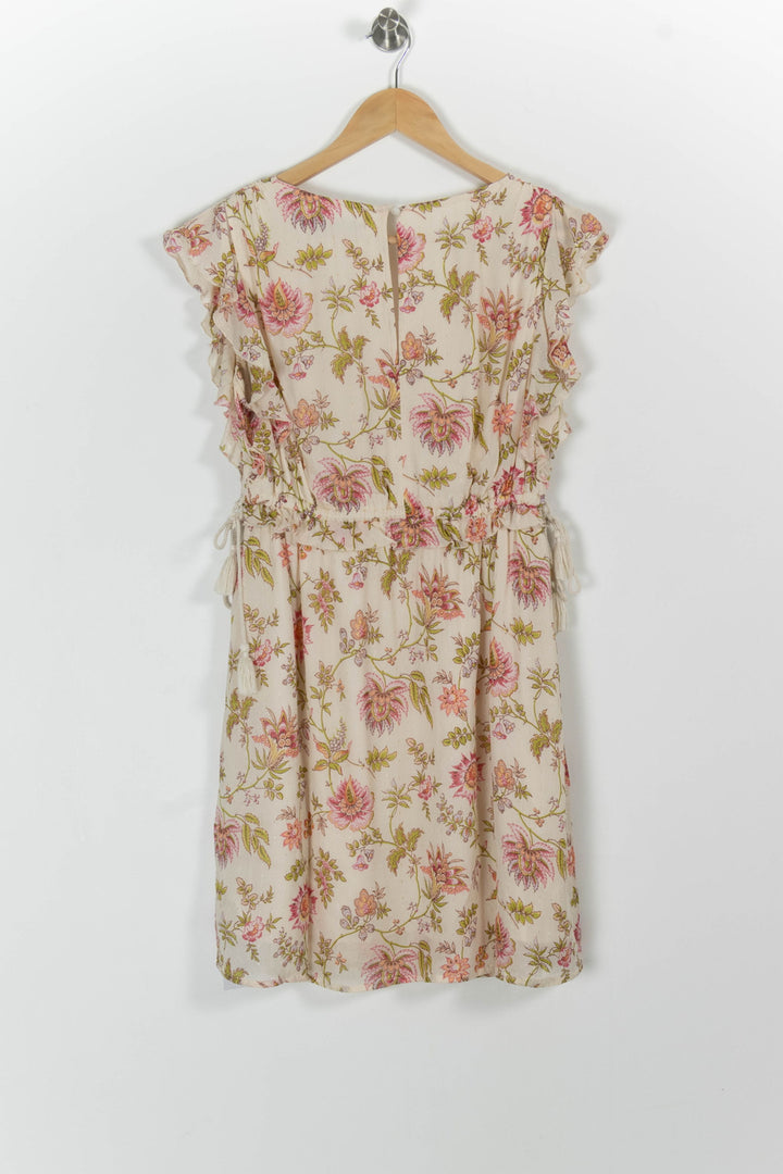 Robe Écrue et Rose - Taille M/38 de la marque La Fée Maraboutée | PARAD99464 - Vendu par Paradigme - Image 4