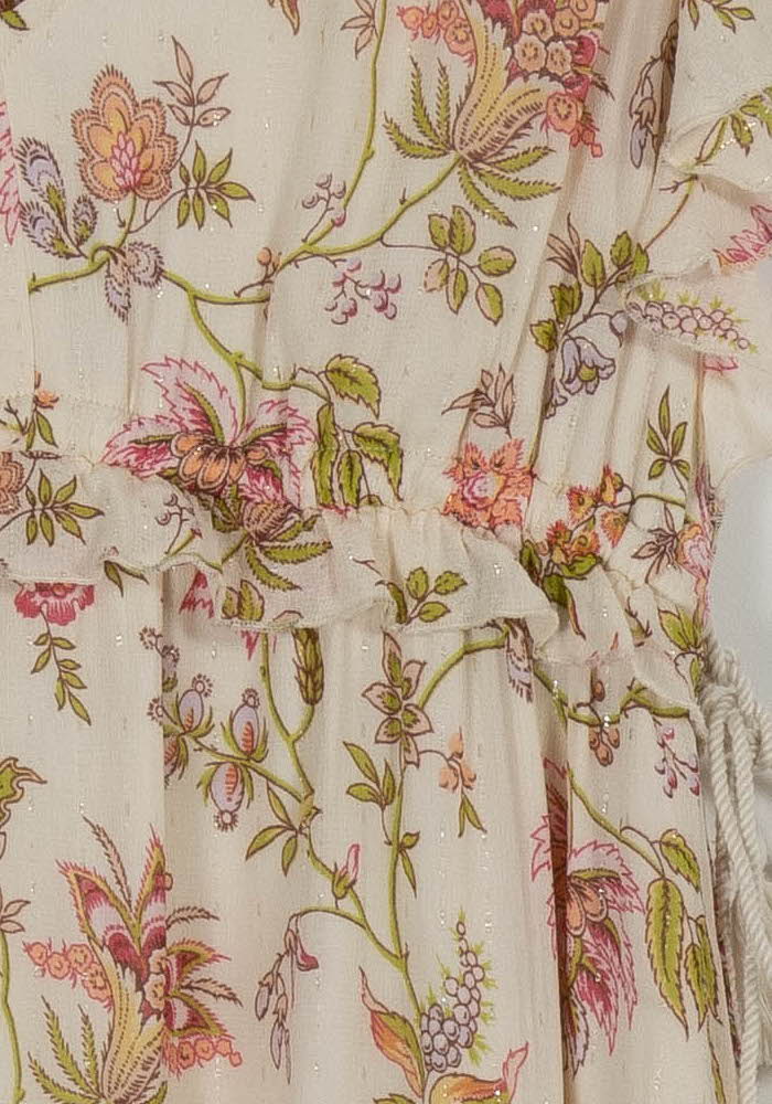 Robe Écrue et Rose - Taille M/38 de la marque La Fée Maraboutée | PARAD99464 - Vendu par Paradigme - Image 3