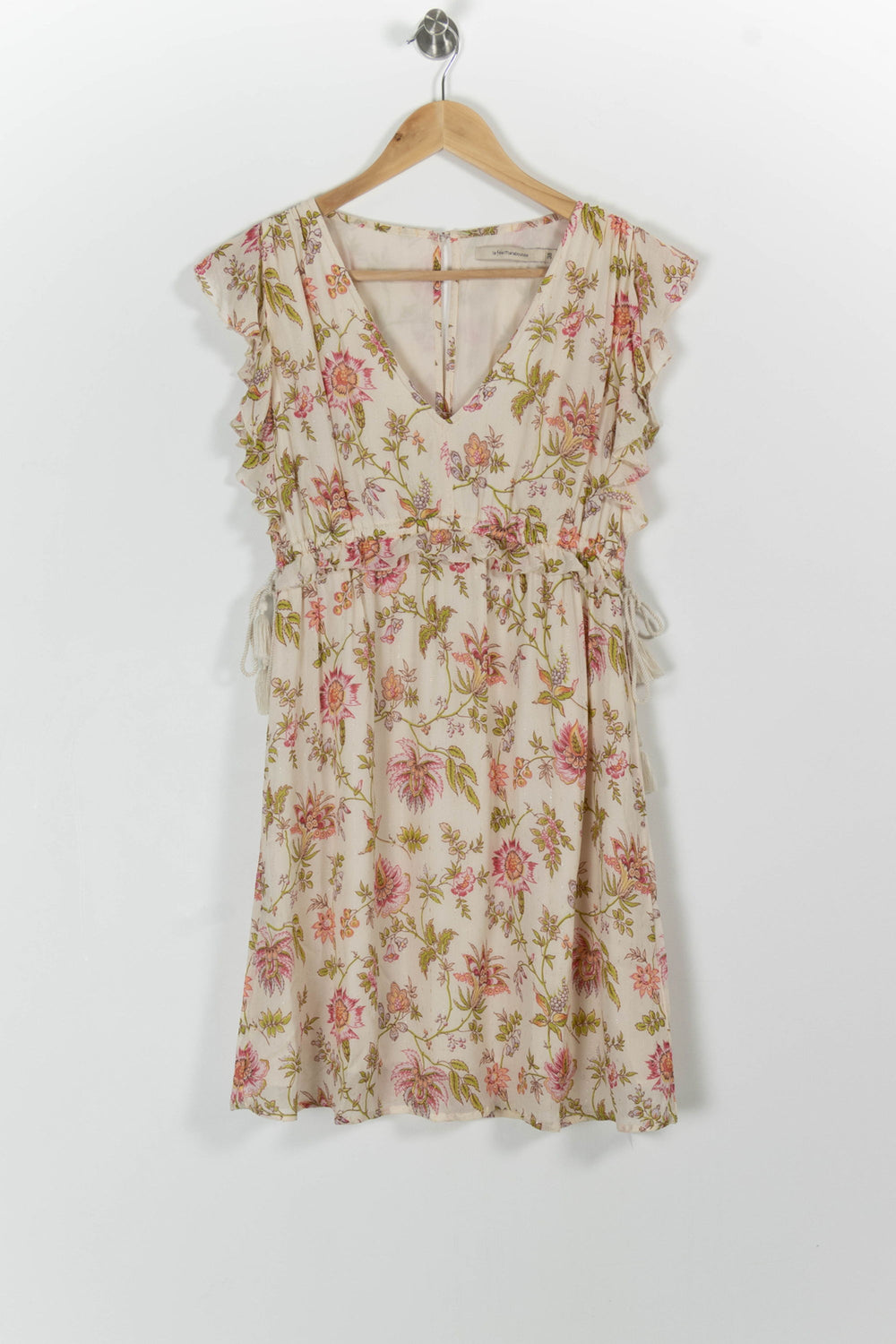 Robe Écrue et Rose - Taille M/38 de la marque La Fée Maraboutée | PARAD99464 - Vendu par Paradigme - Image 2
