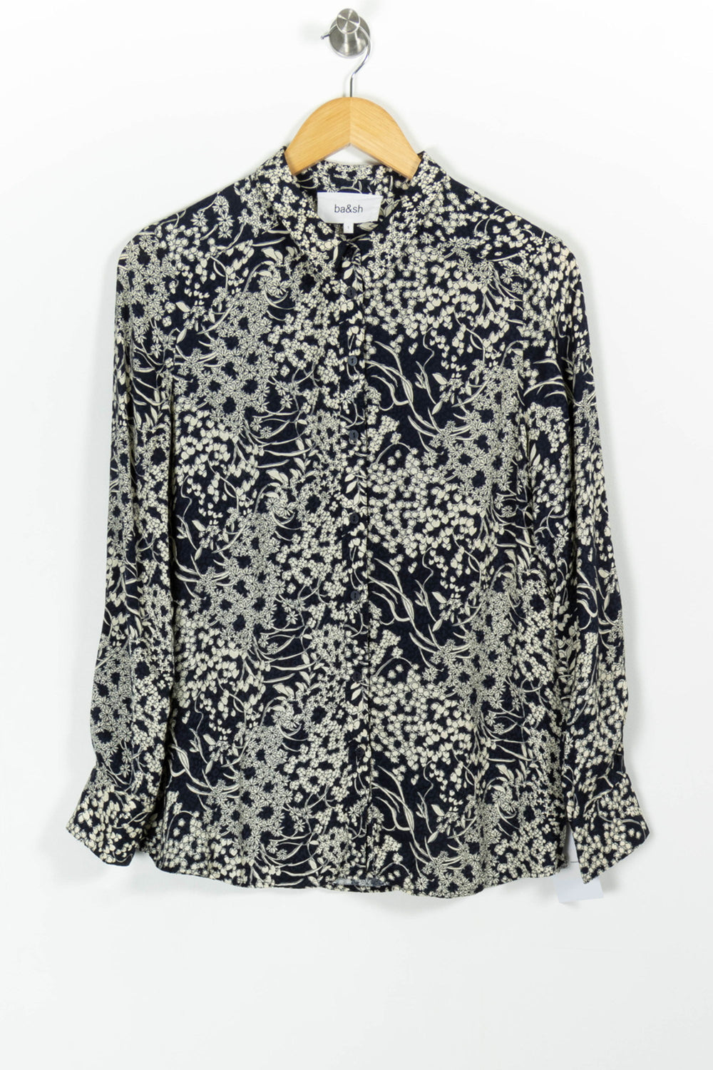 Chemise Fleurie Bleue et Blanche - Taille S/36 de la marque ba&sh | PARAD99468 - Vendu par Paradigme - Image 2