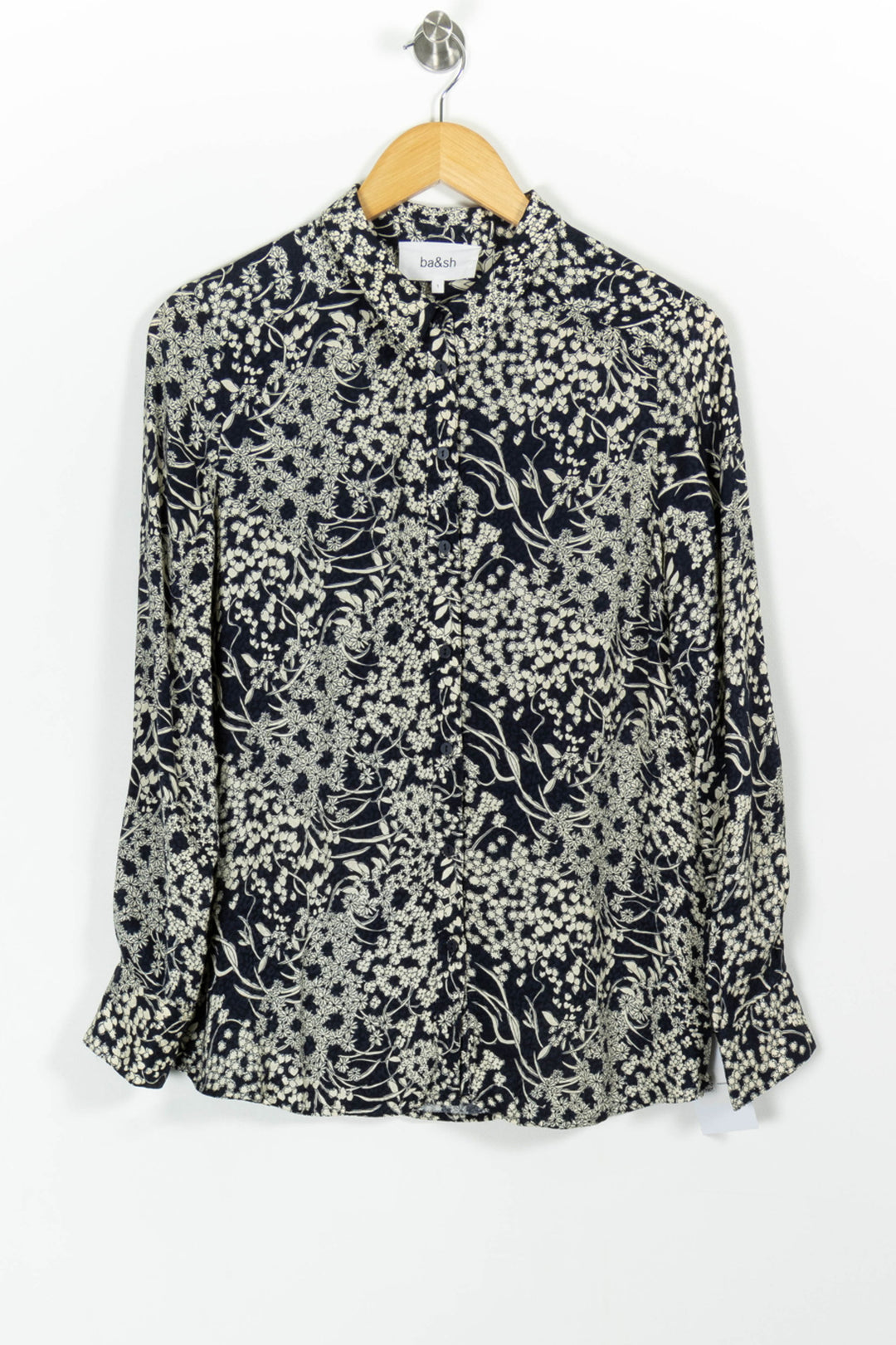 Chemise Fleurie Bleue et Blanche - Taille S/36 de la marque ba&sh | PARAD99468 - Vendu par Paradigme - Image 2