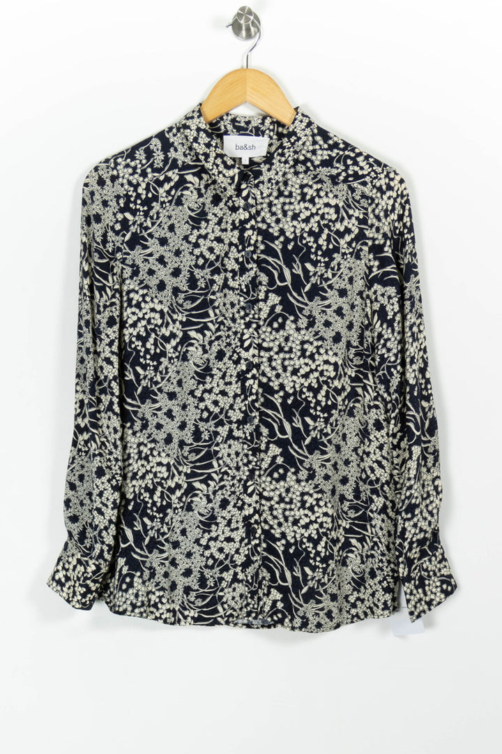 Chemise Fleurie Bleue et Blanche - Taille S/36 de la marque ba&sh | PARAD99468 - Vendu par Paradigme - Image 2