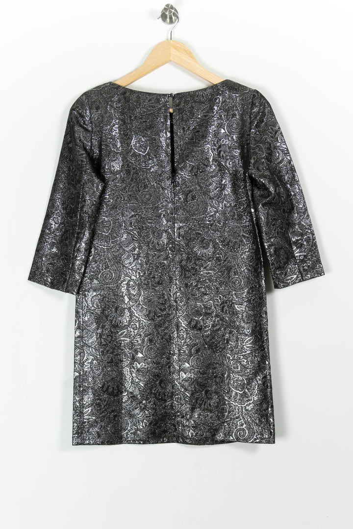 Robe Droite Grise - Taille S/36 de la marque Tara Jarmon | PARAD99472 - Vendu par Paradigme - Image 4