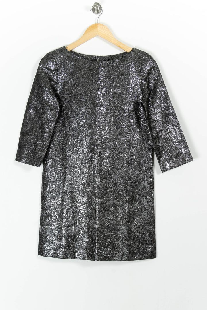 Robe Droite Grise - Taille S/36 de la marque Tara Jarmon | PARAD99472 - Vendu par Paradigme - Image 2