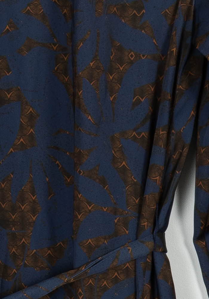 Robe longue bleue et marron - Taille XS/34 de la marque Modetrotter | PARAD99476 - Vendu par Paradigme - Image 3