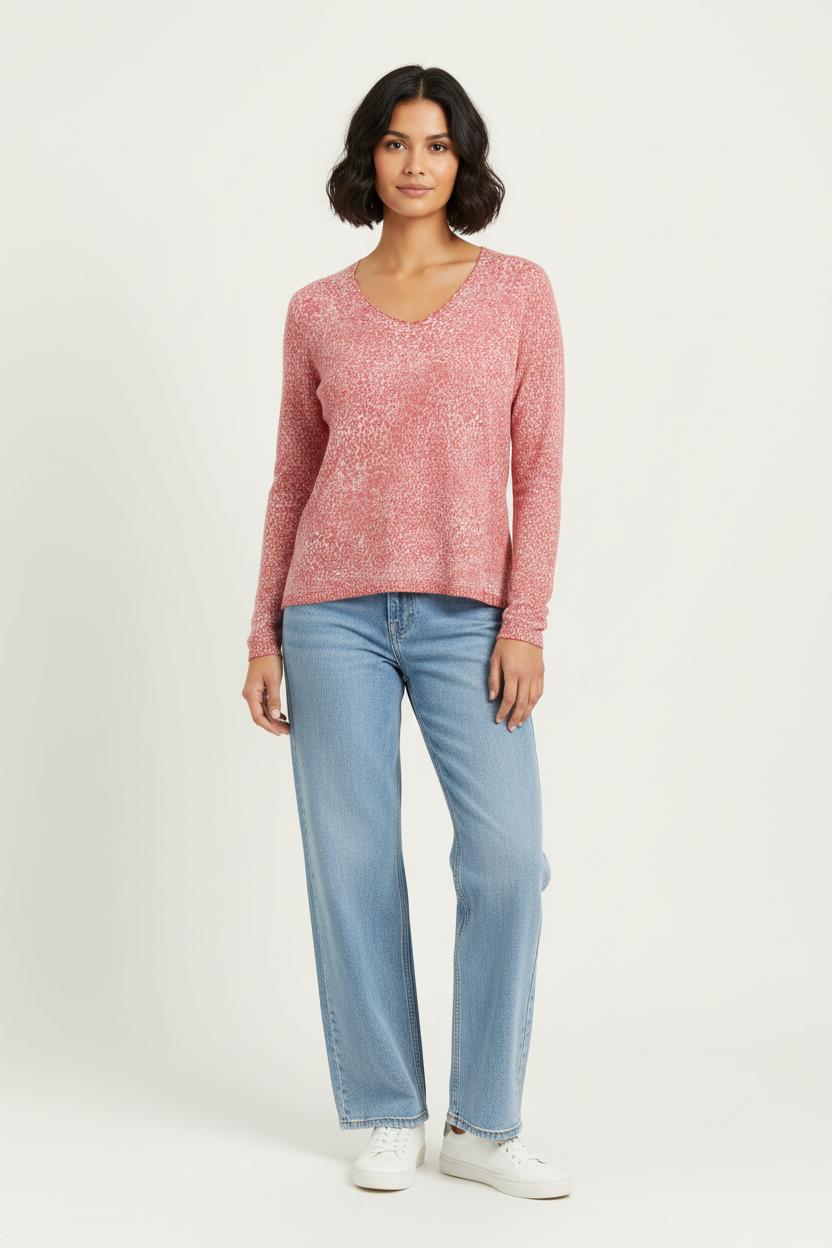 Pull Rouge et Blanc - Taille XS/34 de la marque IKKS | PARAD99477 - Vendu par Paradigme - Image 1