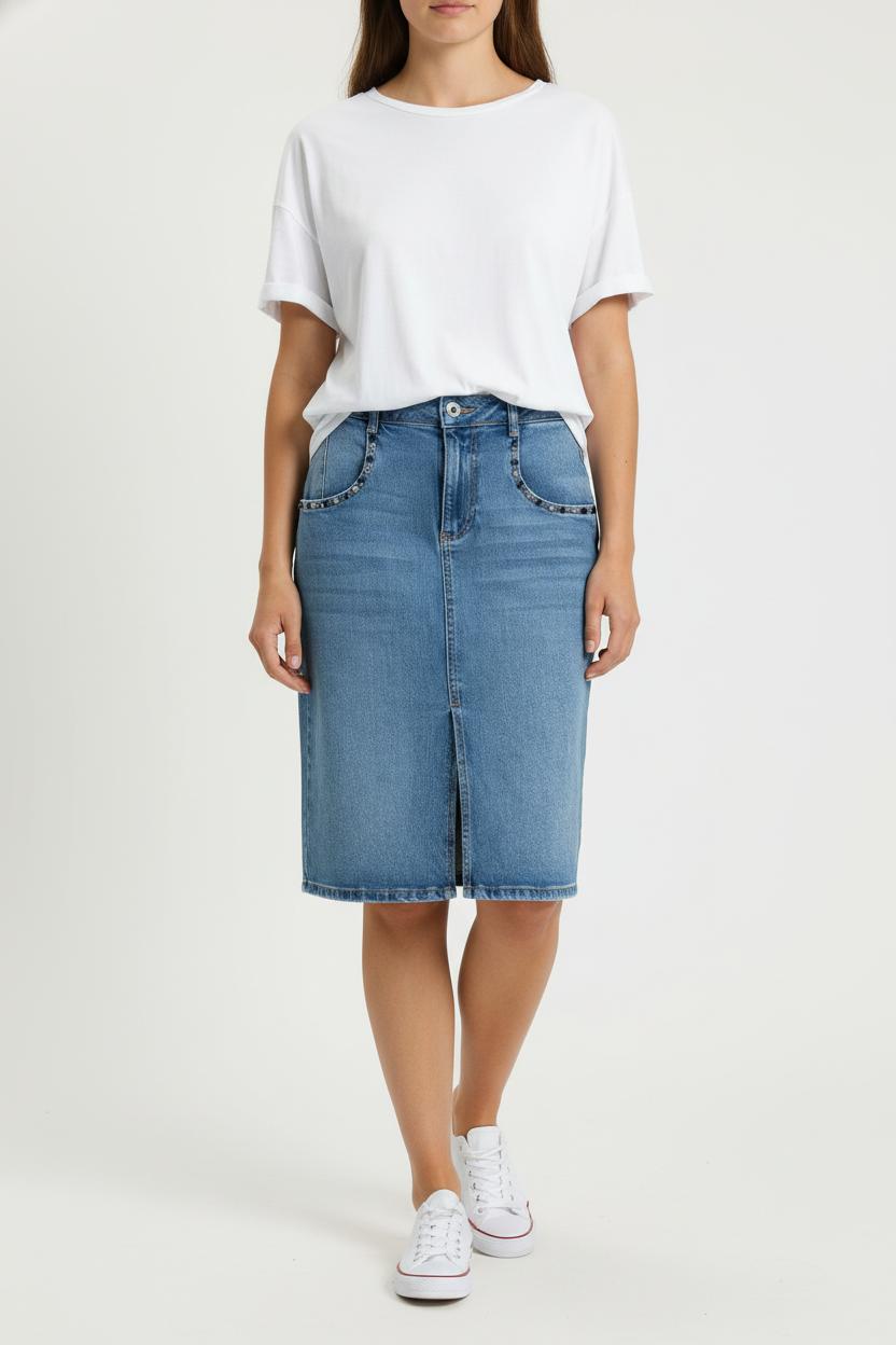 Jupe Crayon Bleu - Taille M/38 de la marque Liu Jo | PARAD99478 - Vendu par Paradigme - Image 1