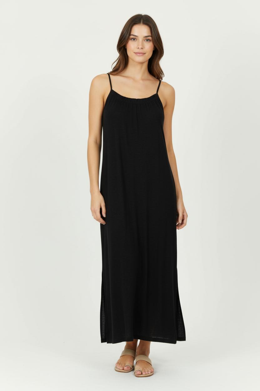 Robe Longue Noire - Taille M/38 de la marque Des petits hauts | PARAD99481 - Vendu par Paradigme - Image 1