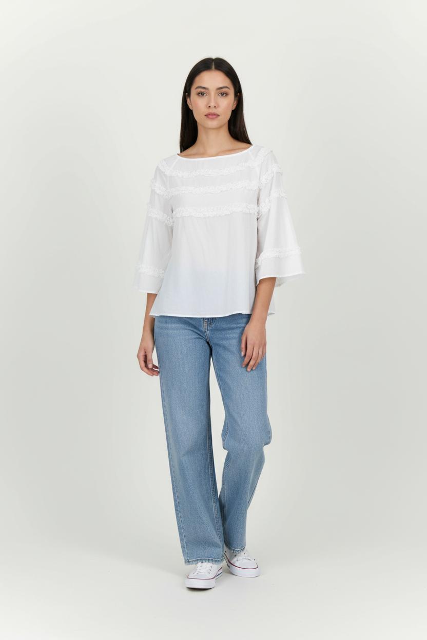 Blouse Blanche - Taille S/36 de la marque Paul & Joe | PARAD99482 - Vendu par Paradigme - Image 1
