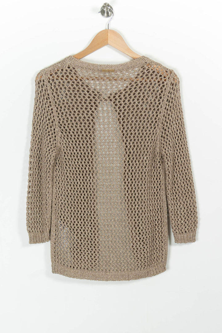 Gilet En Maille Doré - Taille M/38 de la marque Liu Jo | PARAD99484 - Vendu par Paradigme - Image 4