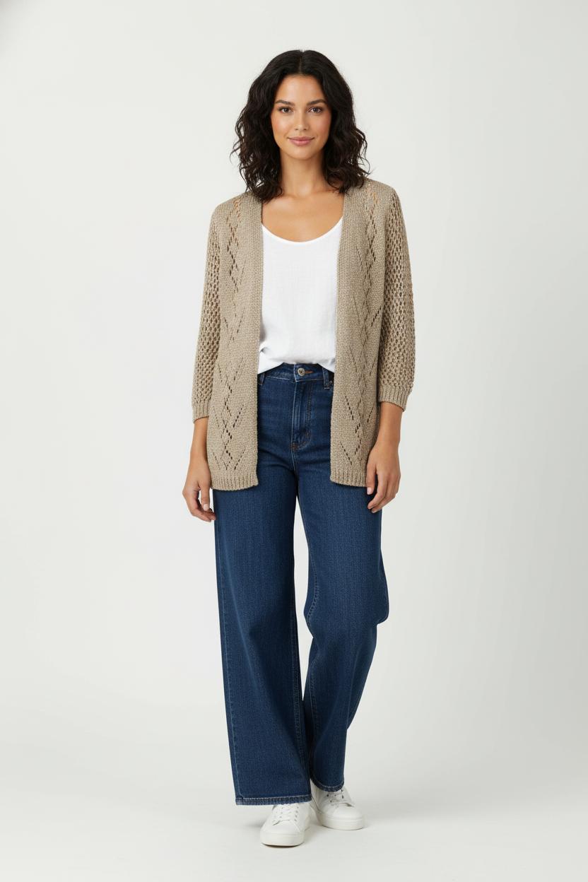 Gilet En Maille Doré - Taille M/38 de la marque Liu Jo | PARAD99484 - Vendu par Paradigme - Image 1