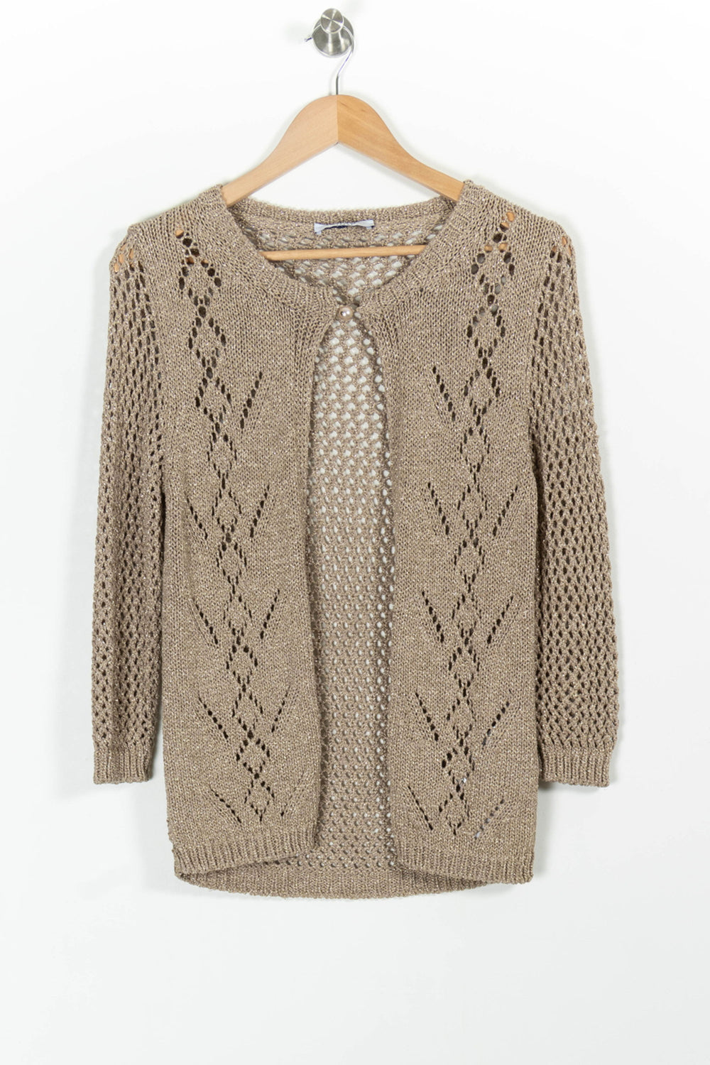 Gilet En Maille Doré - Taille M/38 de la marque Liu Jo | PARAD99484 - Vendu par Paradigme - Image 2