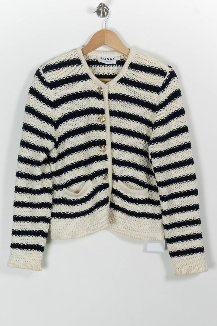 Veste Blanc et Noir - Taille S/36 de la marque Rosaé Paris | PARAD99488 - Vendu par Paradigme - Image 2