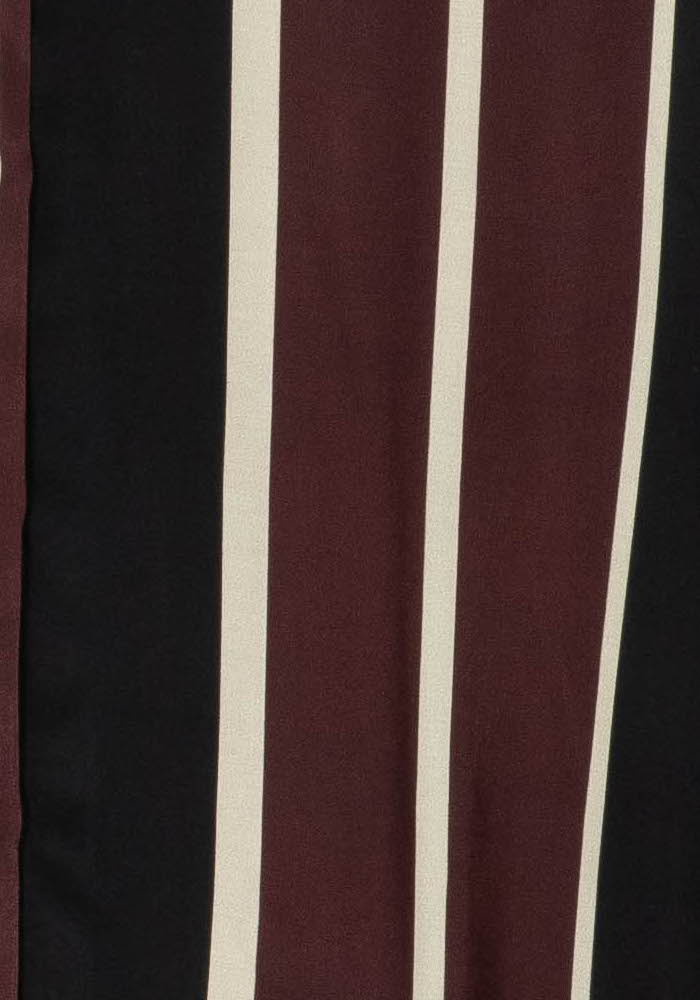 Chemise Rayée Bordeaux Noir et Beige - Taille M/38 de la marque Imperial | PARAD99496 - Vendu par Paradigme - Image 3