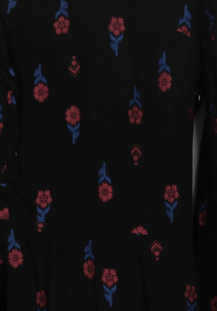 Robe Longue Noire et Bleue - Taille S/36 de la marque Claudie Pierlot | PARAD99507 - Vendu par Paradigme - Image 3