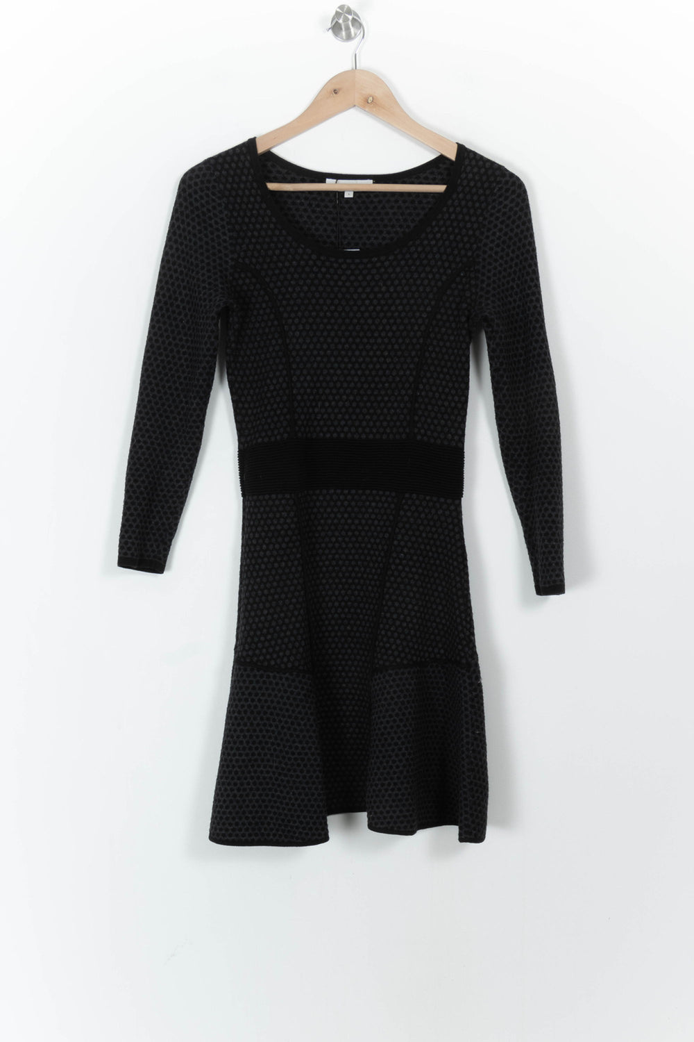 Robe Midi Noire - Taille S/36 de la marque Sandro | PARAD99509 - Vendu par Paradigme - Image 2