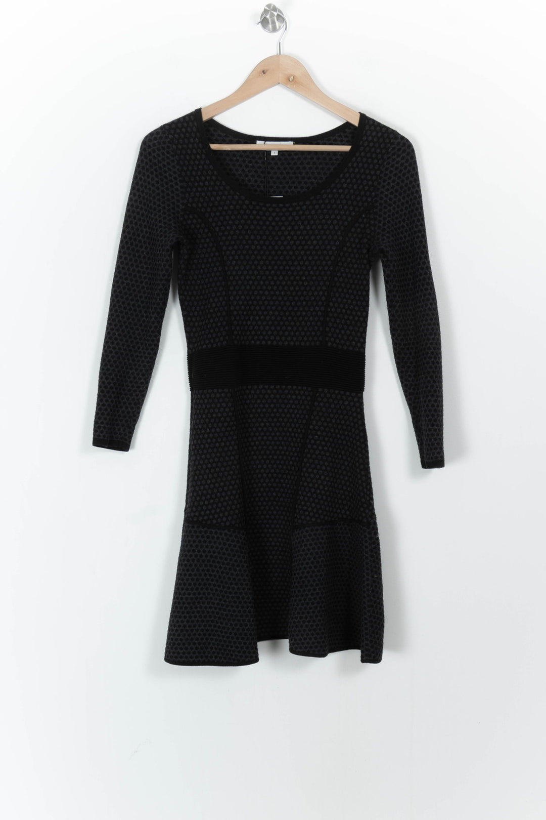 Robe Midi Noire - Taille S/36 de la marque Sandro | PARAD99509 - Vendu par Paradigme - Image 2