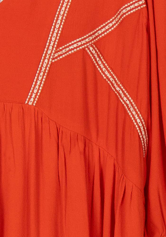 Robe Courte Rouge - Taille S/36 de la marque ba&sh | PARAD99511 - Vendu par Paradigme - Image 3