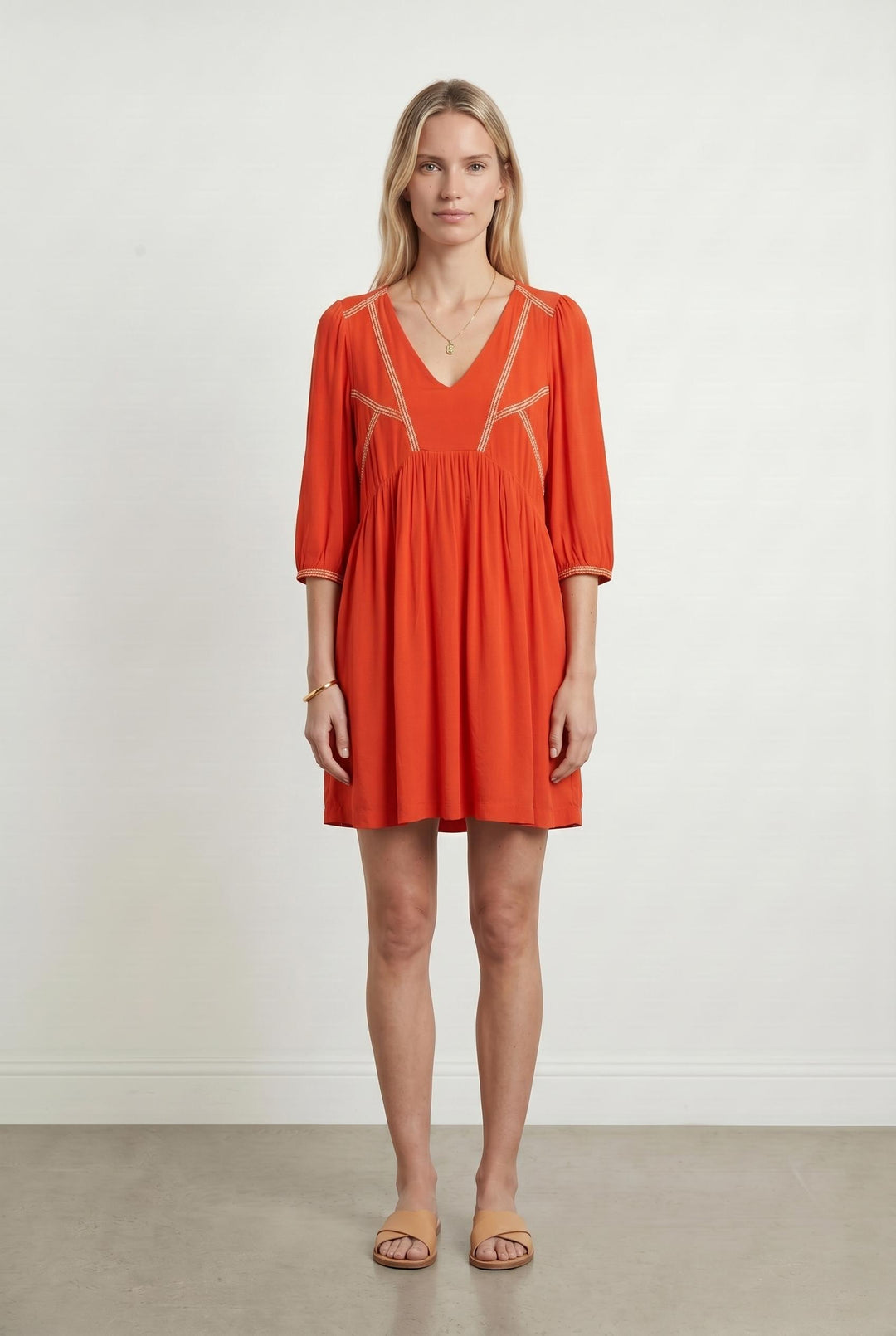 Robe Courte Rouge - Taille S/36 de la marque ba&sh | PARAD99511 - Vendu par Paradigme - Image 1