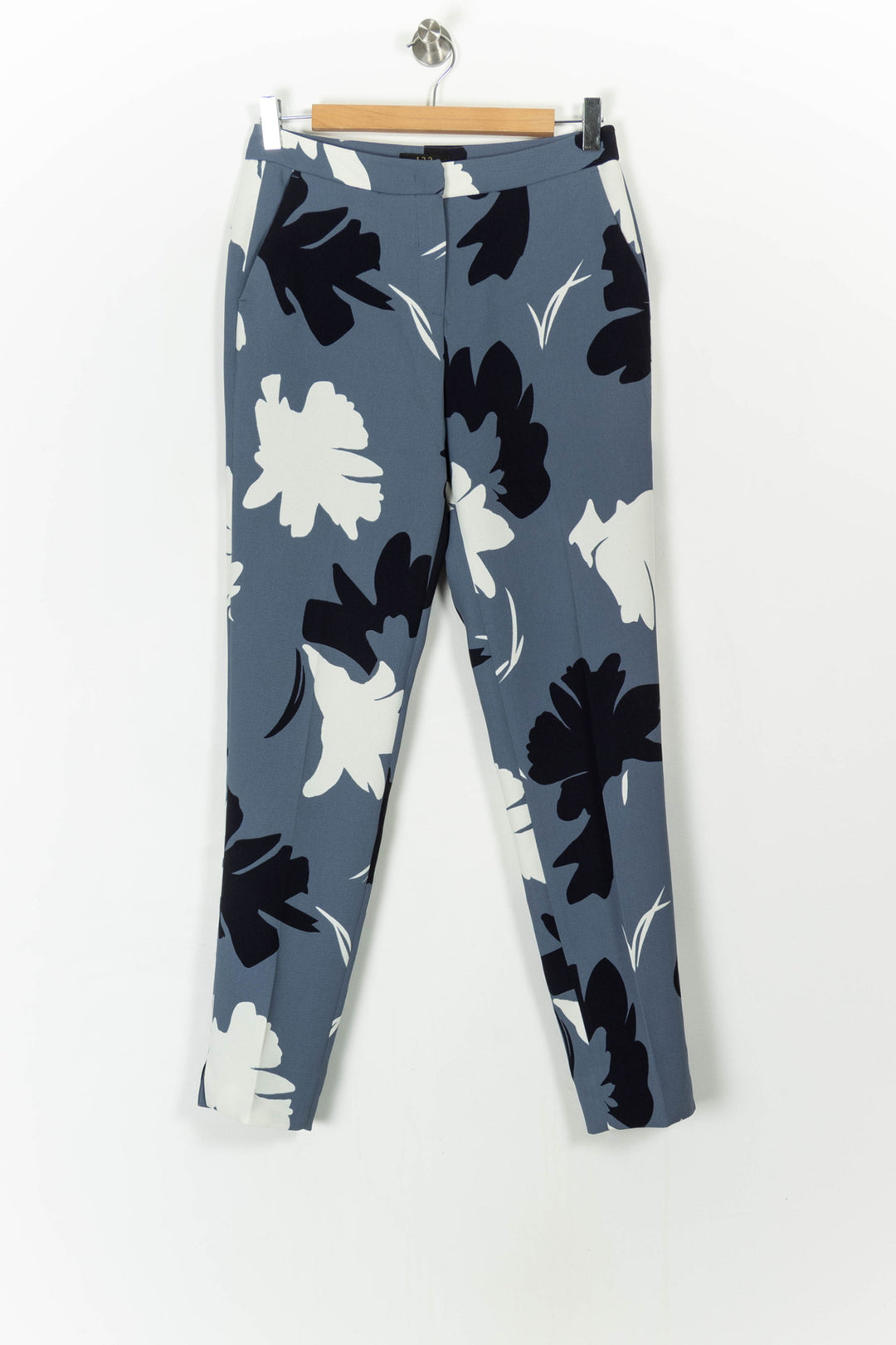 Pantalon Cigarette Bleu Noir et Blanc - Taille S/36 de la marque Maison 123 | PARAD99534 - Vendu par Paradigme - Image 2
