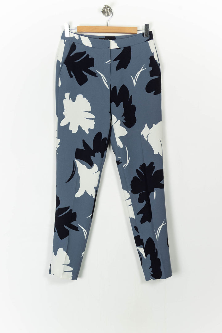 Pantalon Cigarette Bleu Noir et Blanc - Taille S/36 de la marque Maison 123 | PARAD99534 - Vendu par Paradigme - Image 2