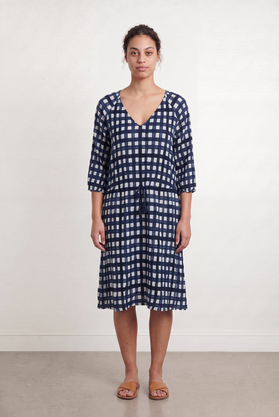 Robe Midi Bleu Marine et Blanche - Taille L/40 de la marque Comptoir des Cotonniers | PARAD99550 - Vendu par Paradigme - Image 1