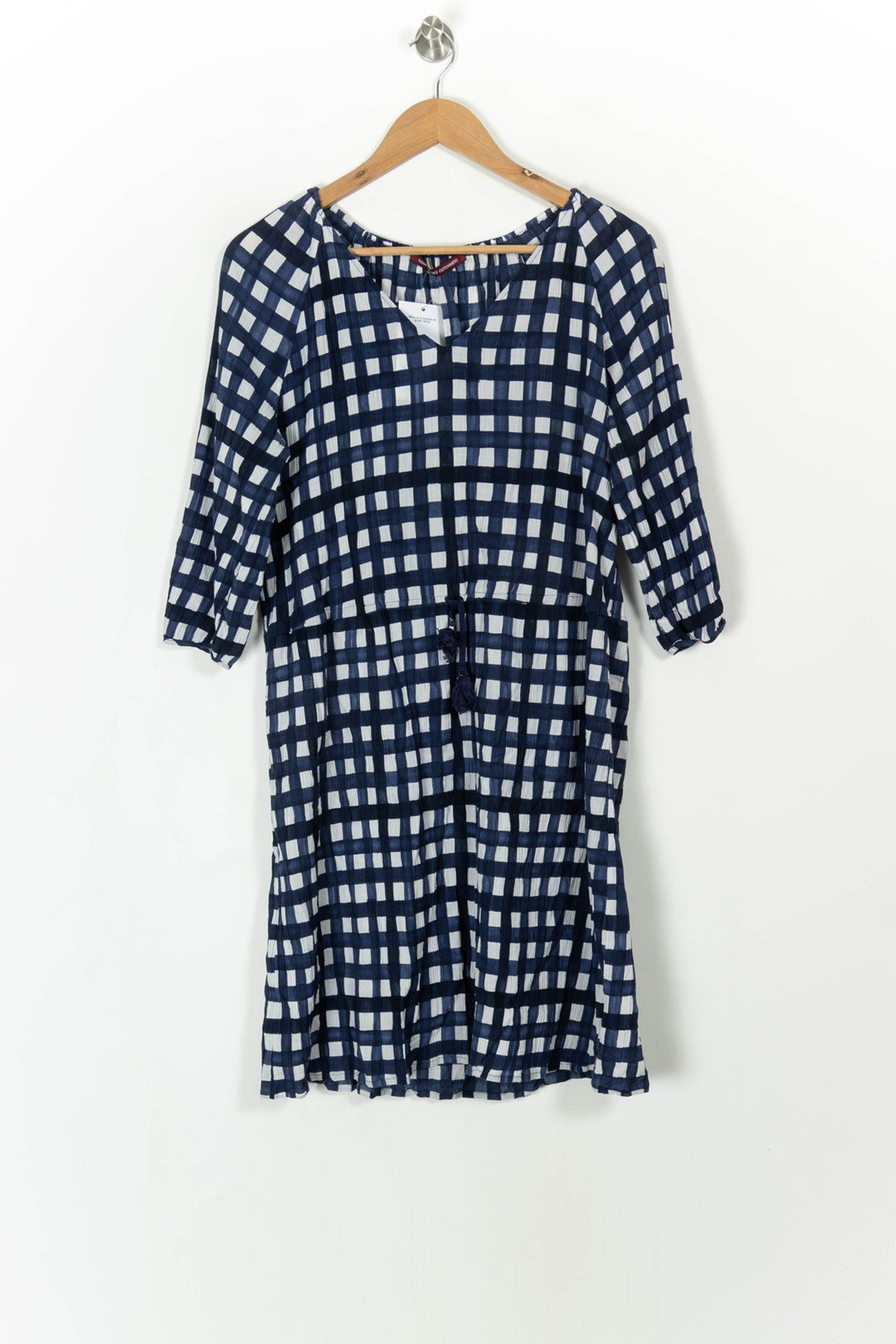 Robe Midi Bleu Marine et Blanche - Taille L/40 de la marque Comptoir des Cotonniers | PARAD99550 - Vendu par Paradigme - Image 2