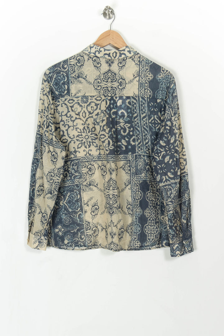 Chemise Bleu et Beige - Taille XXL/44 de la marque Maison 123 | PARAD99552 - Vendu par Paradigme - Image 4
