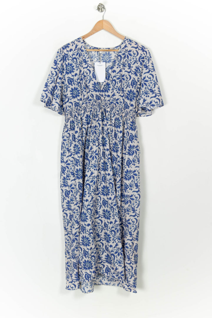 Robe Longue Bleu et Blanche - Taille XXL/44 de la marque Maison 123 | PARAD99558 - Vendu par Paradigme - Image 2