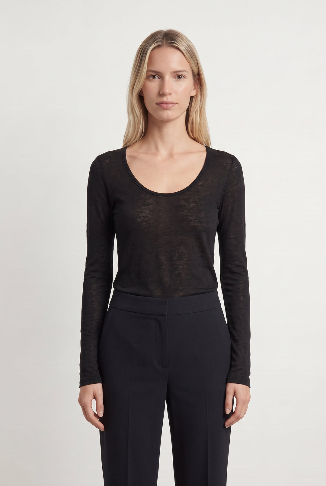 T-shirt Manches Longues Noir - Taille S/36 de la marque American Vintage | PARAD99562 - Vendu par Paradigme - Image 1