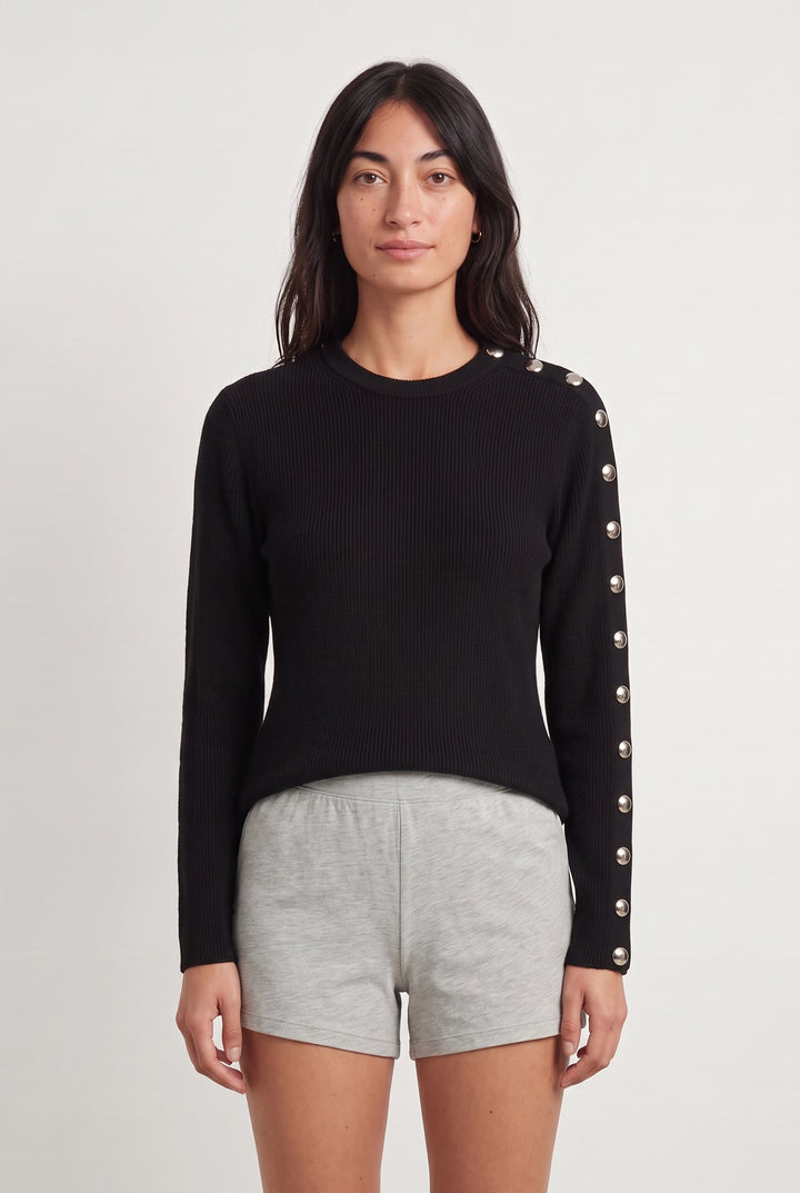 Pull Noir - Taille S/36 de la marque ba&sh | PARAD99571 - Vendu par Paradigme - Image 1