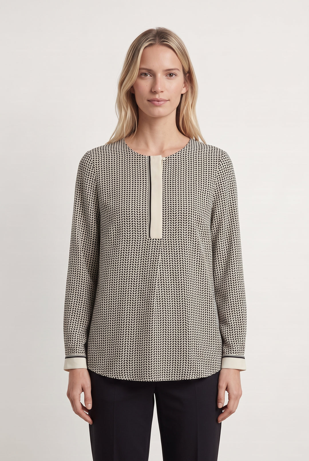 Blouse Blanche et Noire - Taille M/38 de la marque Gerard Darel | PARAD99577 - Vendu par Paradigme - Image 1