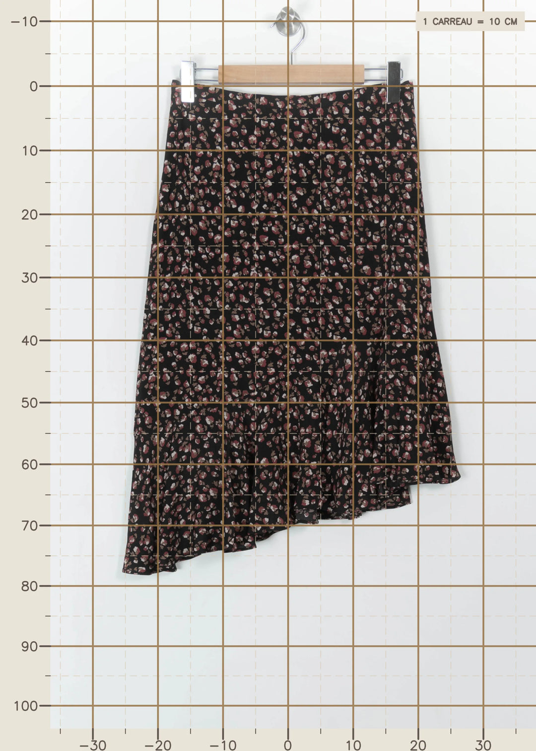 Jupe Longue Noire et Rouge - Taille L/40 de la marque Gerard Darel | PARAD99578 - Vendu par Paradigme - Image 4