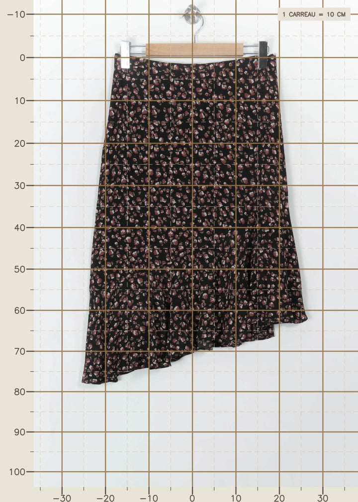 Jupe Longue Noire et Rouge - Taille L/40 de la marque Gerard Darel | PARAD99578 - Vendu par Paradigme - Image 4
