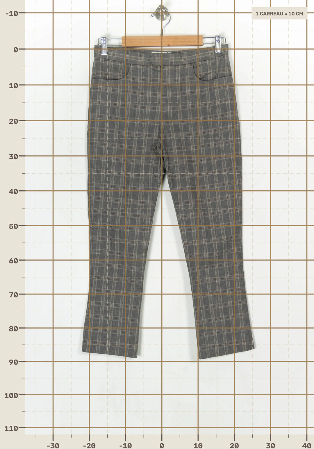 Pantalon à Carreaux Gris - Taille S/36 de la marque Isabel Marant étoile | PARAD99579 - Vendu par Paradigme - Image 4