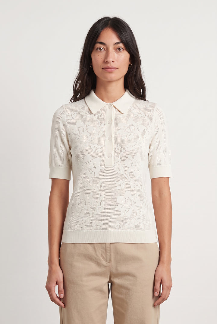 Pull Polo Blanc - Taille S/36 de la marque Comptoir des Cotonniers | PARAD99582 - Vendu par Paradigme - Image 1