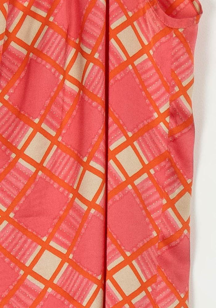 Robe Midi Rouge et Beige - Taille L/40 de la marque Tara Jarmon | PARAD99586 - Vendu par Paradigme - Image 3
