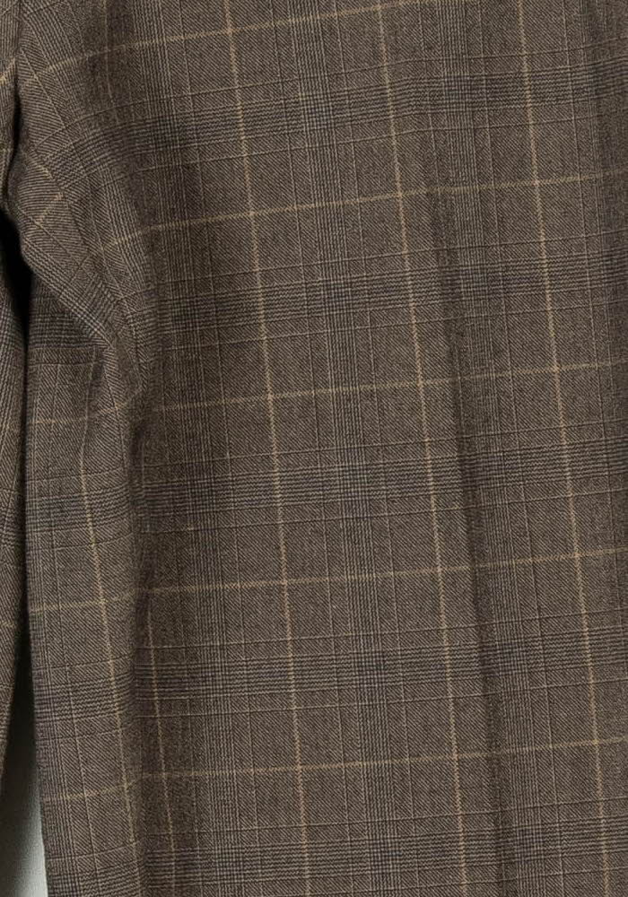 Pantalon À Carreaux Marron - Taille M/38 de la marque Gerard Darel | PARAD99588 - Vendu par Paradigme - Image 3